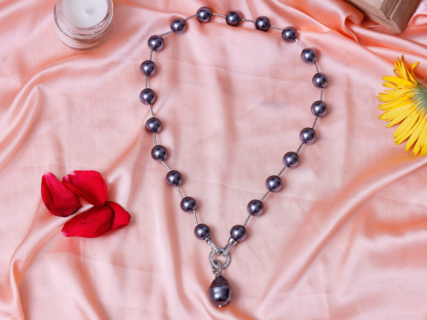 Moon Drop Pearl Mala